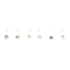 Claire's Bijoux De Piercing-Clous de nez avec strass aux designs variés 0,6 mm - Transparent, lot de 6