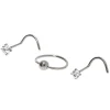 Claire's Bijoux Premium|Bijoux De Piercing-Clous de piercing de nez 20 g couleur titanée - Lot de 3