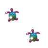 Claire's Clips Et Autocollants-Clous d’oreilles à clip écaille de tortue holographique