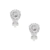 Claire's Clips Et Autocollants|Clous D'oreilles-Clous d’oreilles à clip ronds en zircon cubique d’imitation couleur argentée - 7 mm