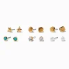 Claire's Clous D'oreilles-Clous d’oreilles en zircon cubique plage - Lot de 6