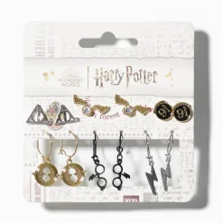 Claire's Clous D'oreilles-Clous d’oreilles et créoles Harry Potter™ - Lot de 6