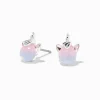 Claire's Clous D'oreilles-Clous d’oreilles licorne phosphorescents bleus et roses