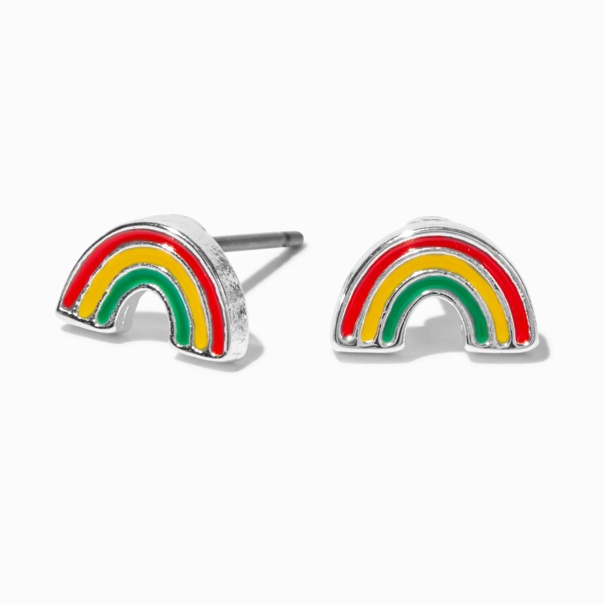 Claire's Clous D'oreilles-Clous d’oreilles mini arc-en-ciel