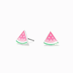 Claire's Clous D'oreilles-Clous d’oreilles pastèque qui changent de couleur en réaction aux UV roses