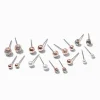 Claire's Clous D'oreilles-Clous d’oreilles perles d’imitation couleur doré rose - Lot de 9