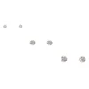 Claire's Clous D'oreilles|Bijoux Premium-Clous d'oreille en zircon cubique effet dégradé en argent
