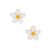 Claire's Clous D'oreilles-Clous d'oreille marguerite - Blanc
