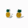 Claire's Clous D'oreilles|Bijoux Premium-Clous d'oreilles ananas avec strass couleur argentée