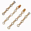 Claire's Clous D'oreilles-Clous d'oreilles avant et arrière strass couleur dorée