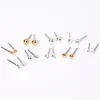 Claire's Clous D'oreilles-Clous d'oreilles boules en strass de tailles graduelles en métaux mixtes - Lot de 9