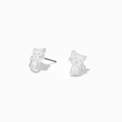 Claire's Clous D'oreilles-Clous d'oreilles chat blanc