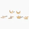 Claire's Clous D'oreilles-Clous d'oreilles célestes couleur dorée (lot de 3)