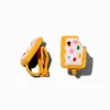 Claire's Clips Et Autocollants-Clous d'oreilles à clip bombés pâtisseries