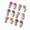 Claire's Clips Et Autocollants-Clous d'oreilles à clip boule imprimé étoilés - Lot de 6