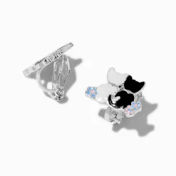 Claire's Clips Et Autocollants-Clous d'oreilles à clip chat Yin Yang