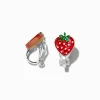 Claire's Clips Et Autocollants-Clous d'oreilles à clip fraise