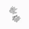Claire's Clips Et Autocollants|Clous D'oreilles-Clous d'oreilles à clip papillon décorés couleur argentée