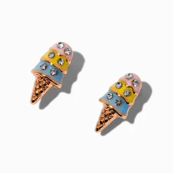 Claire's Clous D'oreilles-Clous d'oreilles cornet de glace pastel