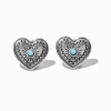 Claire's Clous D'oreilles-Clous d'oreilles cowgirl cœur en filigrane couleur argentée