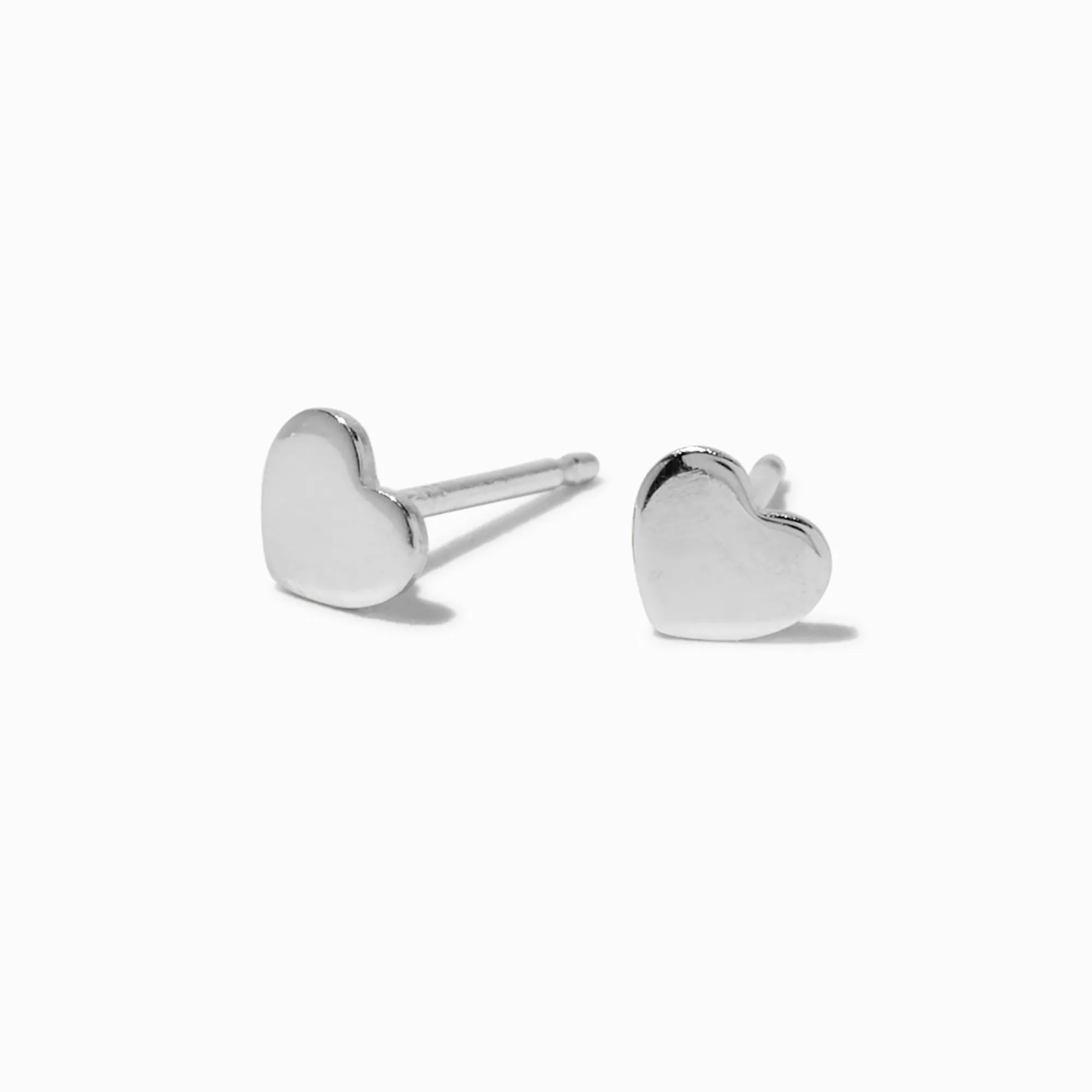 Claire's Clous D'oreilles|Bijoux Premium-Clous d'oreilles cœur couleur argentée C LUXE by Claire’s