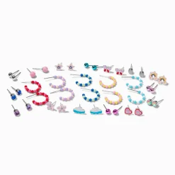 Claire's Anneaux|Clous D'oreilles-Clous d'oreilles divers et créoles perlées - Lot de 20