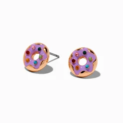 Claire's Clous D'oreilles-Clous d'oreilles donut lilas