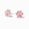 Claire's Clous D'oreilles|Bijoux Premium-Clous d'oreilles en argent pattes strass roses