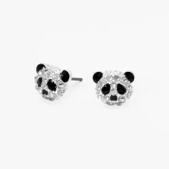 Claire's Clous D'oreilles-Clous d'oreilles en strass panda