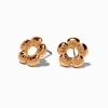 Claire's Clous D'oreilles-Clous d'oreilles fleurs bombées couleur dorée