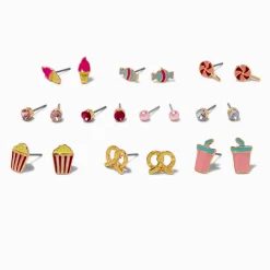 Claire's Clous D'oreilles-Clous d'oreilles friandises cinéma - Lot de 10