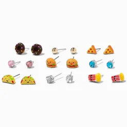 Claire's Clous D'oreilles-Clous d'oreilles junk food - Lot de 9