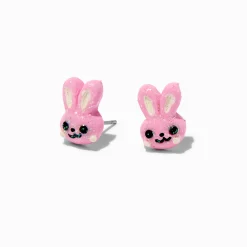 Claire's Clous D'oreilles-Clous d'oreilles lapins roses