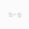 Claire's Clous D'oreilles|Bijoux Premium-Clous d'oreilles marguerites irisées en argent
