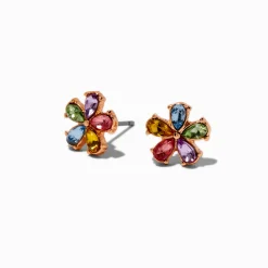 Claire's Clous D'oreilles-Clous d'oreilles marguerites strass pastel