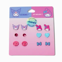 Claire's Clous D'oreilles-Clous d'oreilles My Melody™ et Kuromi™ en exclusivité chez Claire's Sanrio® - Lot de 6