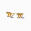Claire's Clous D'oreilles|Bijoux Premium-Clous d'oreilles nœud en zircon cubique couleur or jaune C LUXE by Claire's