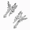 Claire's Clous D'oreilles-Clous d'oreilles papillon coulants couleur argentée