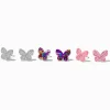 Claire's Clous D'oreilles-Clous d'oreilles papillon à paillettes - Lot de 3