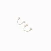 Claire's Clous D'oreilles-Clous d'oreilles reliés par une chaîne en zircon cubique d'imitation couleur dorée