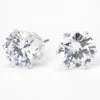 Claire's Clous D'oreilles-Clous d'oreilles ronds couleur argentée en zircon cubique d'imitation 10 mm