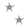 Claire's Clous D'oreilles|Bijoux Premium-Clous d'oreilles étoile de mer avec strass en argent