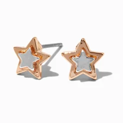 Claire's Clous D'oreilles-Clous d'oreilles étoile en métaux mixtes