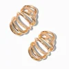 Claire's Pendantes-Clous d'oreilles torsadés couleur dorée