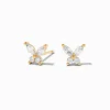 Claire's Clous D'oreilles|Bijoux Premium-C LUXE by Claire's 18kt Gold Plated Cubic Zirconia Butterfly Earrings