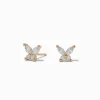 Claire's Clous D'oreilles|Bijoux Premium-C LUXE by Claire's 18kt Gold Plated Cubic Zirconia Butterfly Earrings