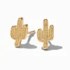 Claire's Clous D'oreilles|Bijoux Premium-C LUXE by Claire's 18kt Gold Plated Cactus Stud Earrings