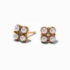 Claire's Clous D'oreilles|Bijoux Premium-C LUXE by Claire's 18kt Gold Plated Cubic Zirconia Cluster Stud Earrings