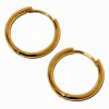 Claire's Anneaux|Bijoux Premium-C LUXE by Claire's 18kt Gold Plated 20mm Clicker Hoop Earrings