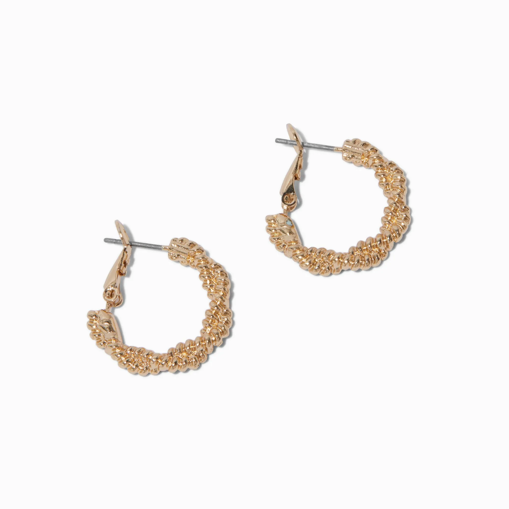 Claire's Anneaux|Bijoux Premium-C LUXE by Claire's 20mm Braided Twist Hoop Earrings